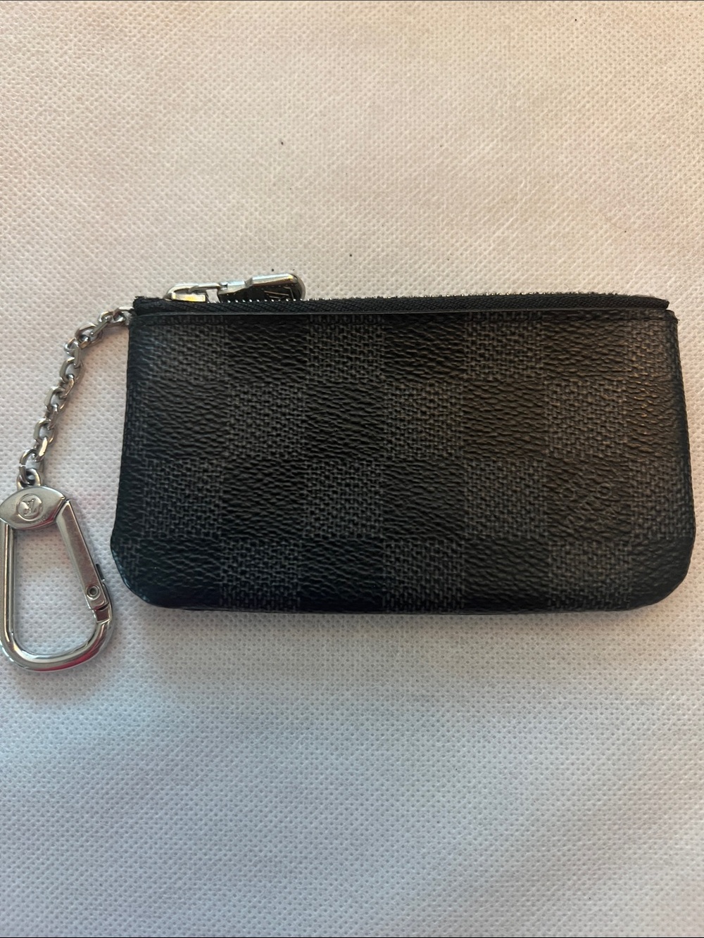 Louis Vuitton Damier Graphite Canvas Pochette Cles Key Pouch